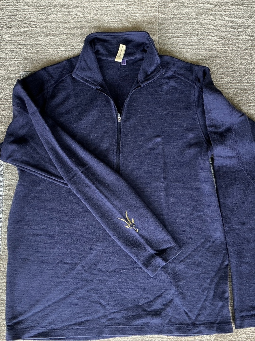 Ibex Men’s Medium Lightweight Half-Zip Merino Wool Sweater
